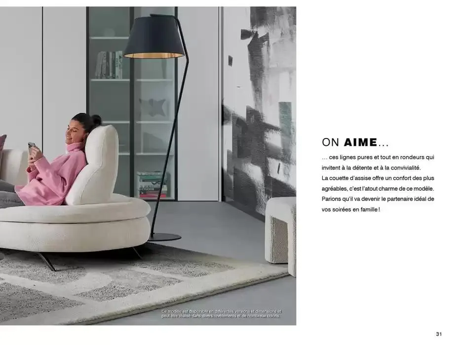 Catalogue Canapés et Fauteuils 2025  du 1 janvier au 31 décembre 2025 - Catalogue page 31