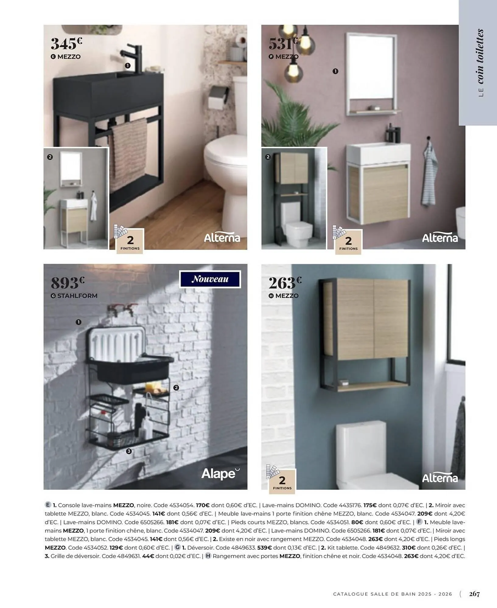 Catalogue Cedeo du 3 juin au 31 décembre 2025 - Catalogue page 267