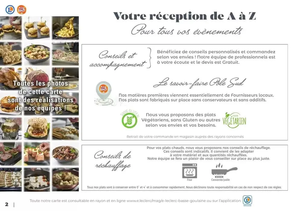 CARTE TRAITEUR 2025 du 3 janvier au 29 novembre 2025 - Catalogue page 12