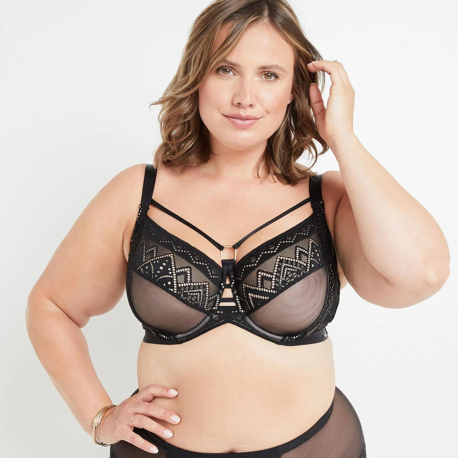 SOUTIEN-GORGE GRANDS BONNETS NOIR