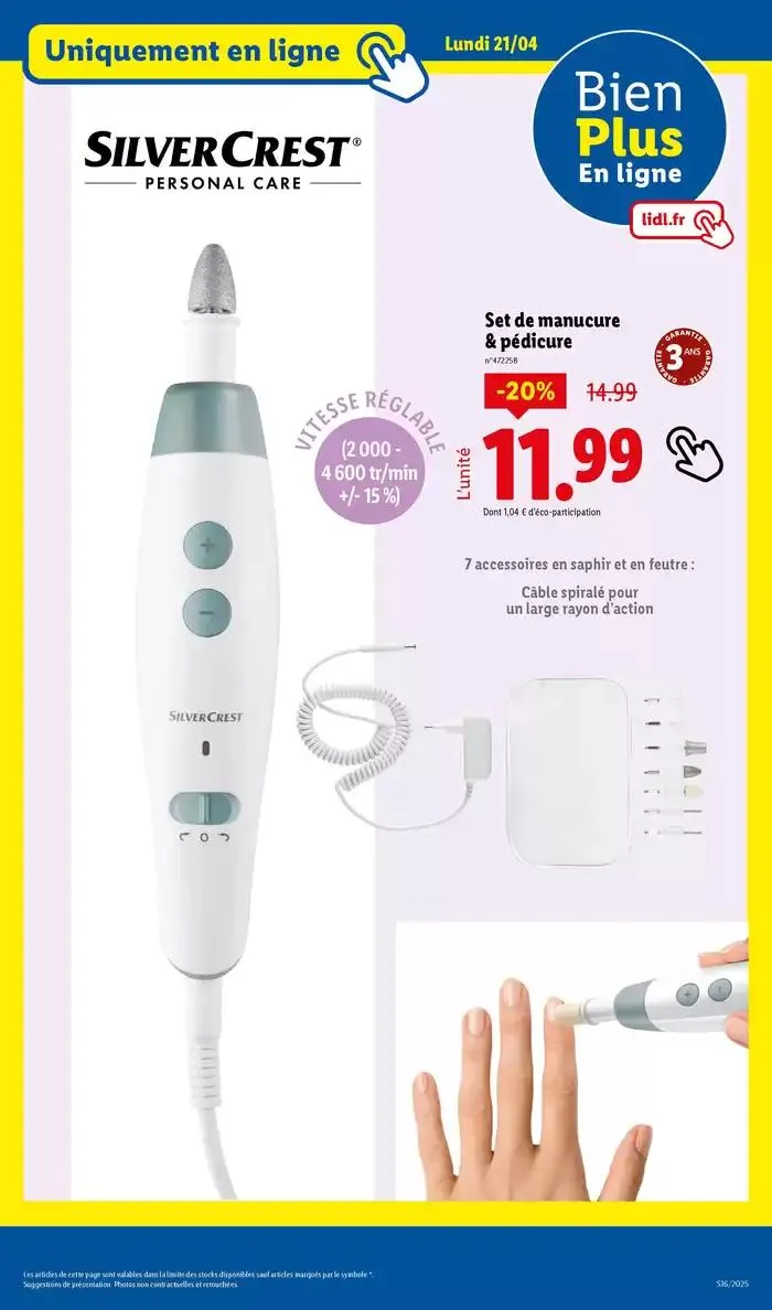 Ne manquez pas les ventes de jardinage et textile ce jeudi chez Lidl du 21 avril au 24 avril 2025 - Catalogue page 21