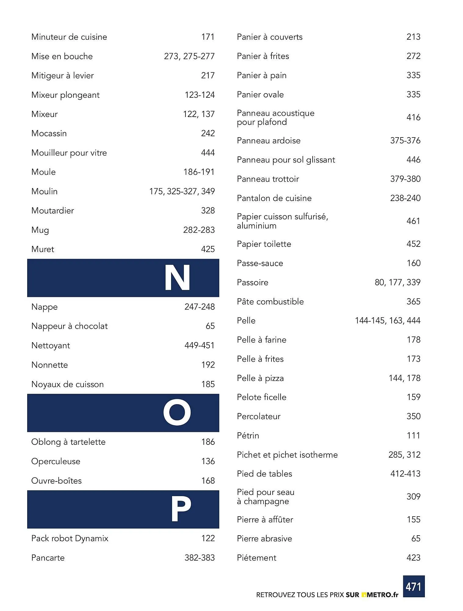 Catalogue METRO du 1 janvier au 31 décembre 2026 - Catalogue page 471