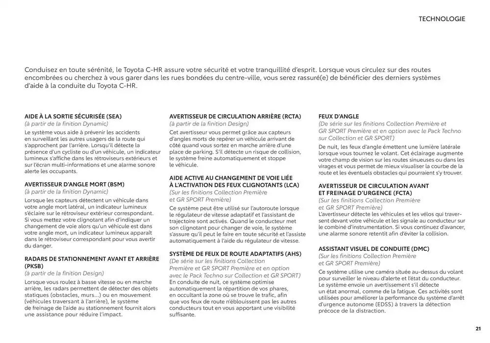 Nouveau Toyota C-HR du 15 janvier au 15 janvier 2026 - Catalogue page 21