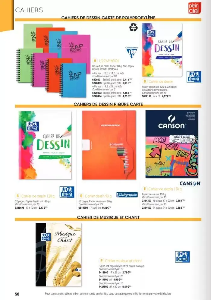 Écoles et loisirs 2025 du 1 janvier au 31 décembre 2025 - Catalogue page 50