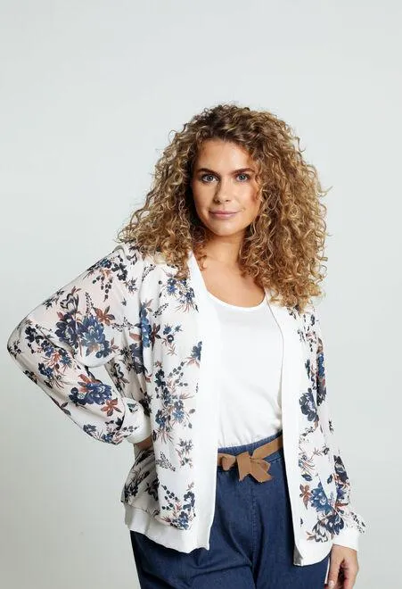 Bomber à imprimé floral