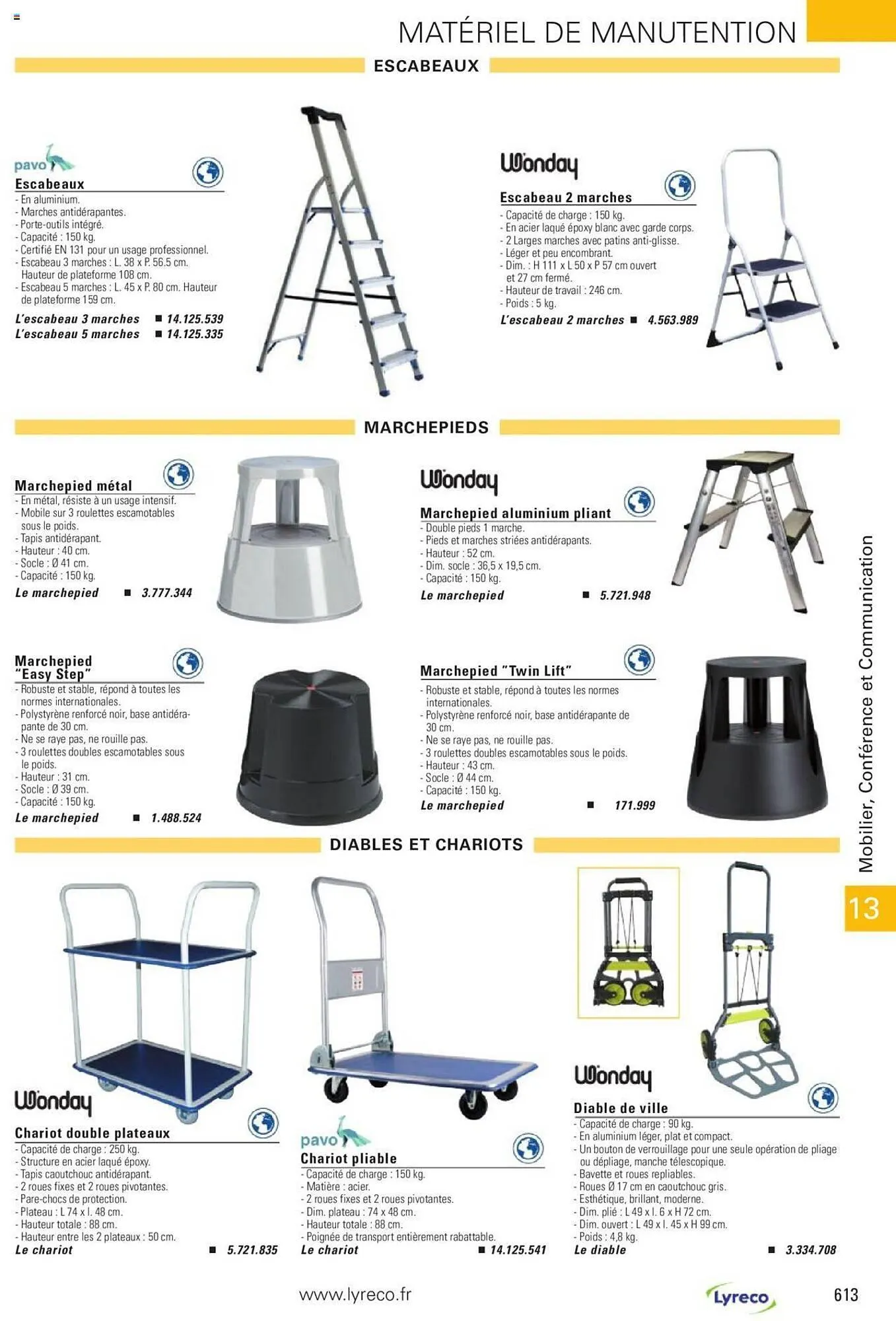 Catalogue Lyreco du 15 mai au 31 décembre 2023 - Catalogue page 613