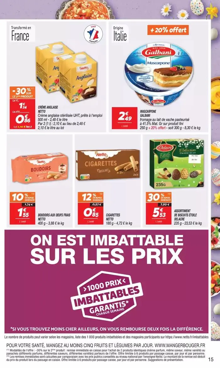 SEMAINE PROCHAINE : SPÉCIAL PÂQUES du 15 avril au 21 avril 2025 - Catalogue page 15