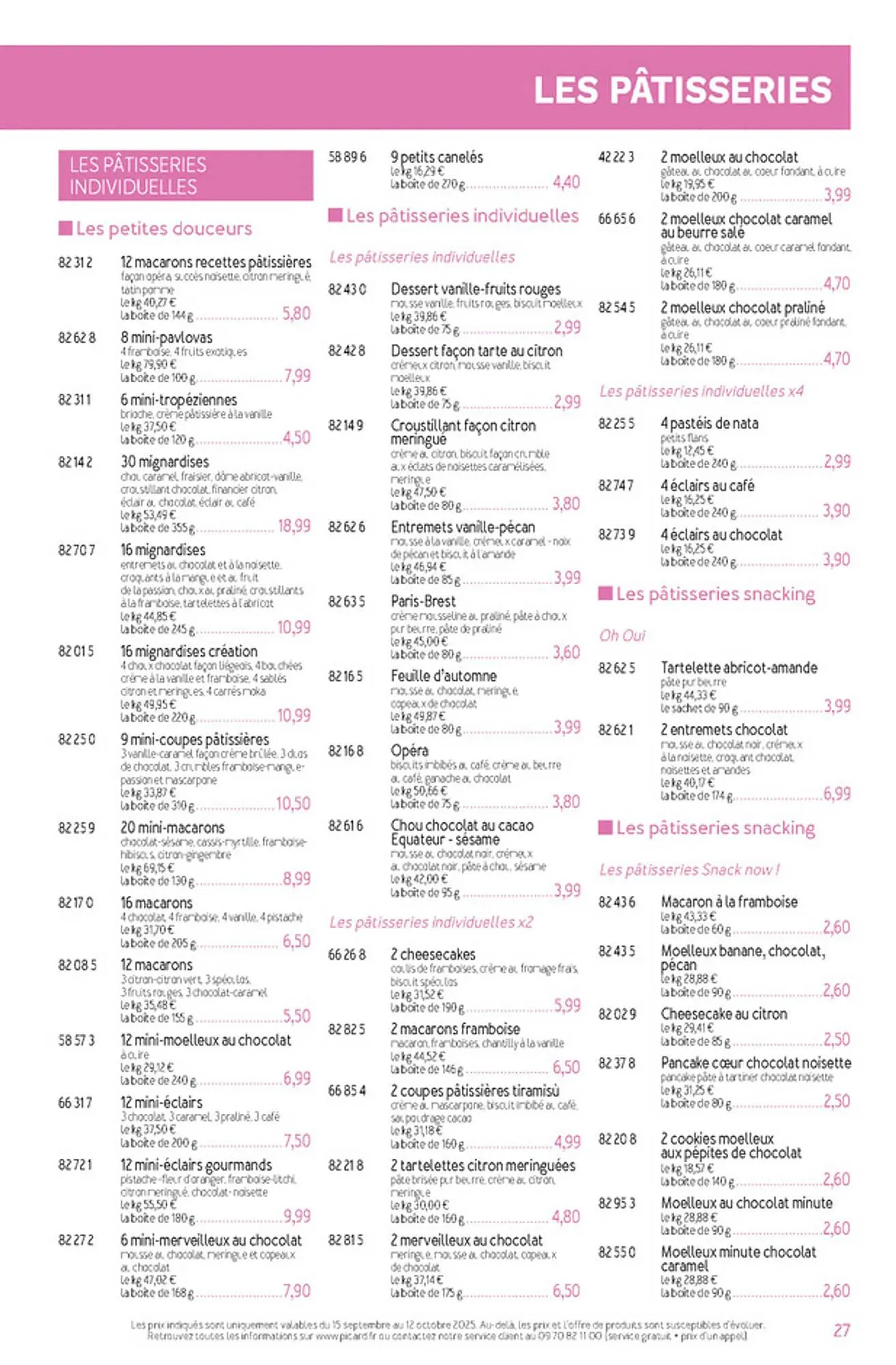 Catalogue Picard du 15 septembre au 16 novembre 2025 - Catalogue page 27
