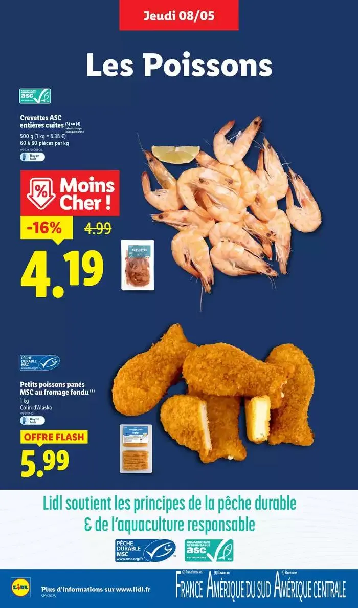 Profitez d'une baisse de prix dans les supermarchés Lidl sur vos produits du quotidien ! du 8 mai au 14 mai 2025 - Catalogue page 8