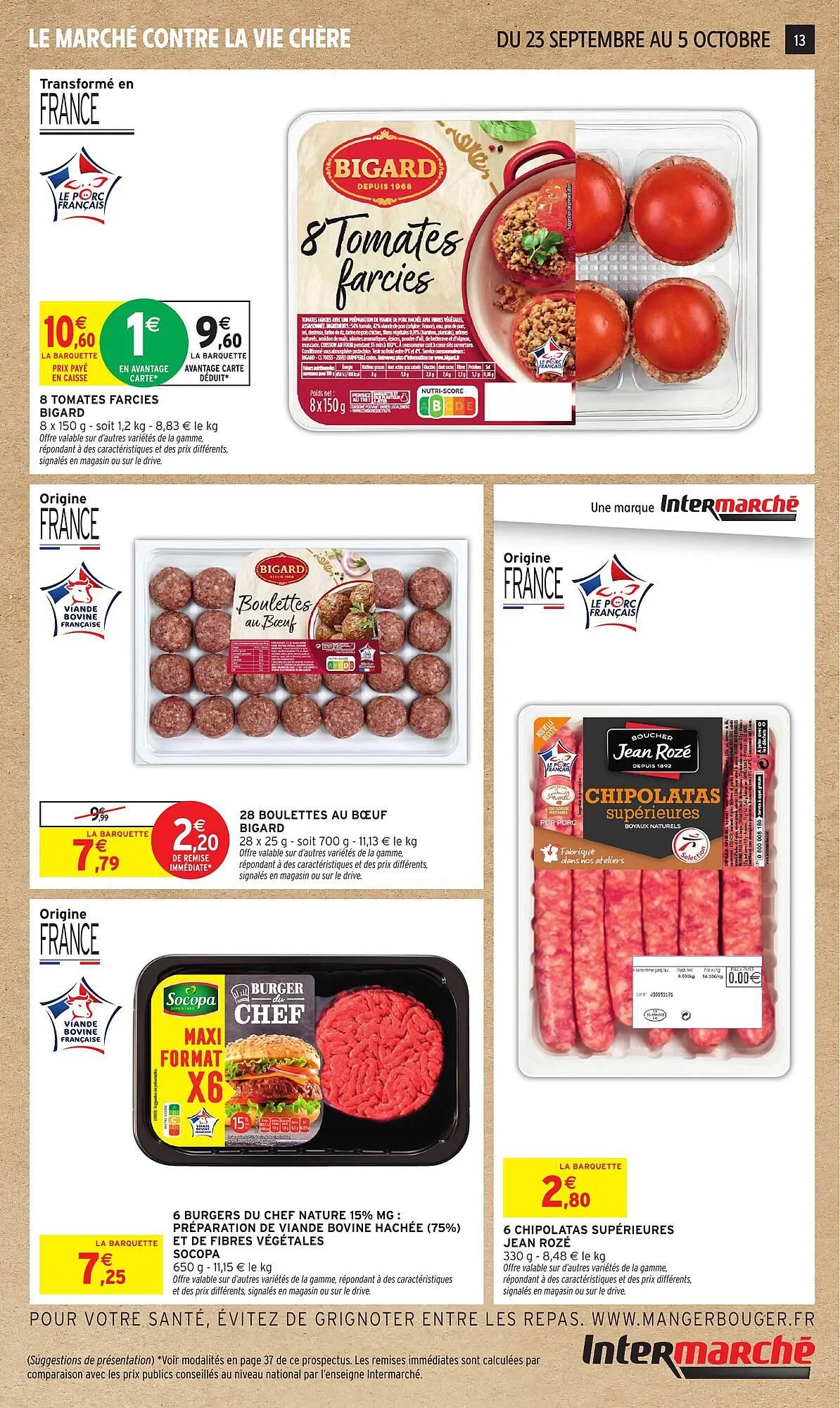 Catalogue Intermarché du 23 septembre au 5 octobre 2025 - Catalogue page 13