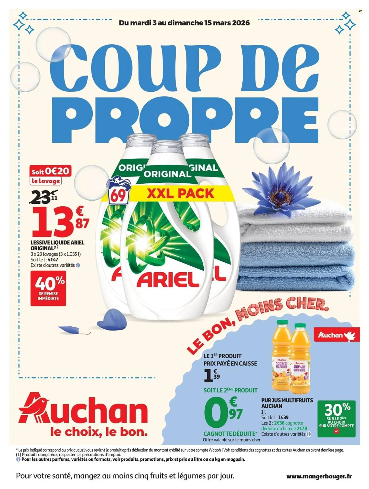 Catalogue Auchan du 3 mars au 15 mars 2026 - Catalogue page 1
