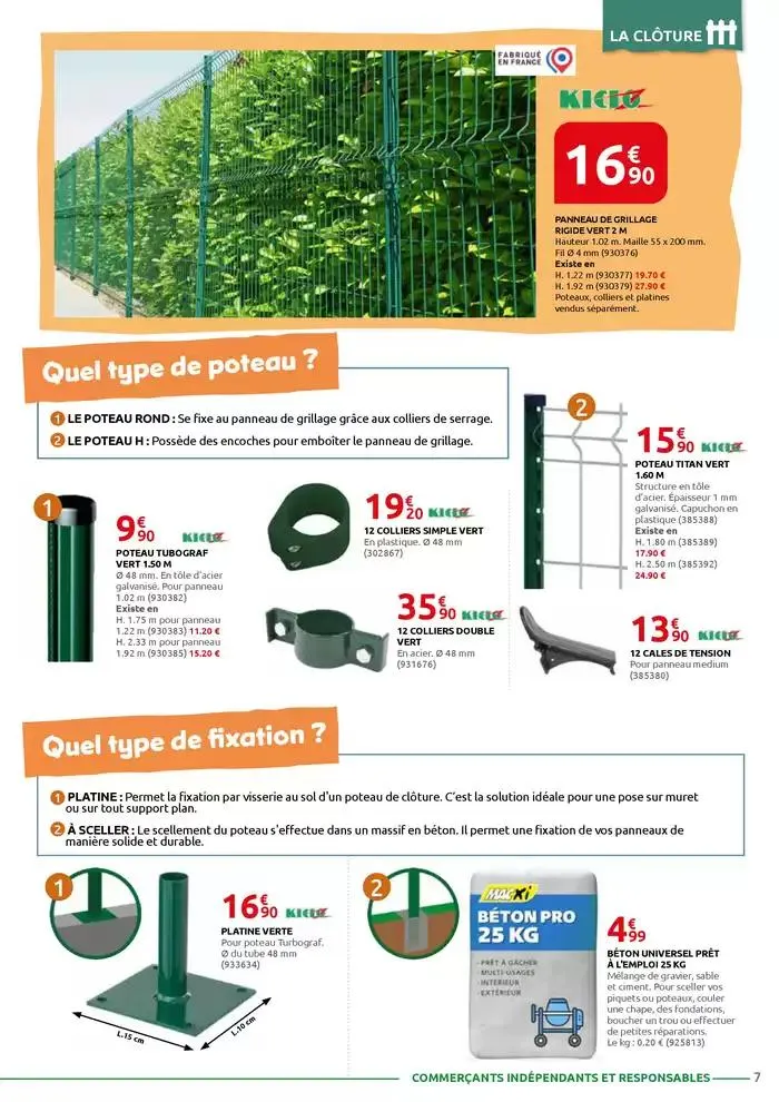 MOTOCULTURE - JARDINAGE - BRICOLAGE - DROGUERIE - ANIMALERIE du 3 mars au 29 mars 2025 - Catalogue page 7