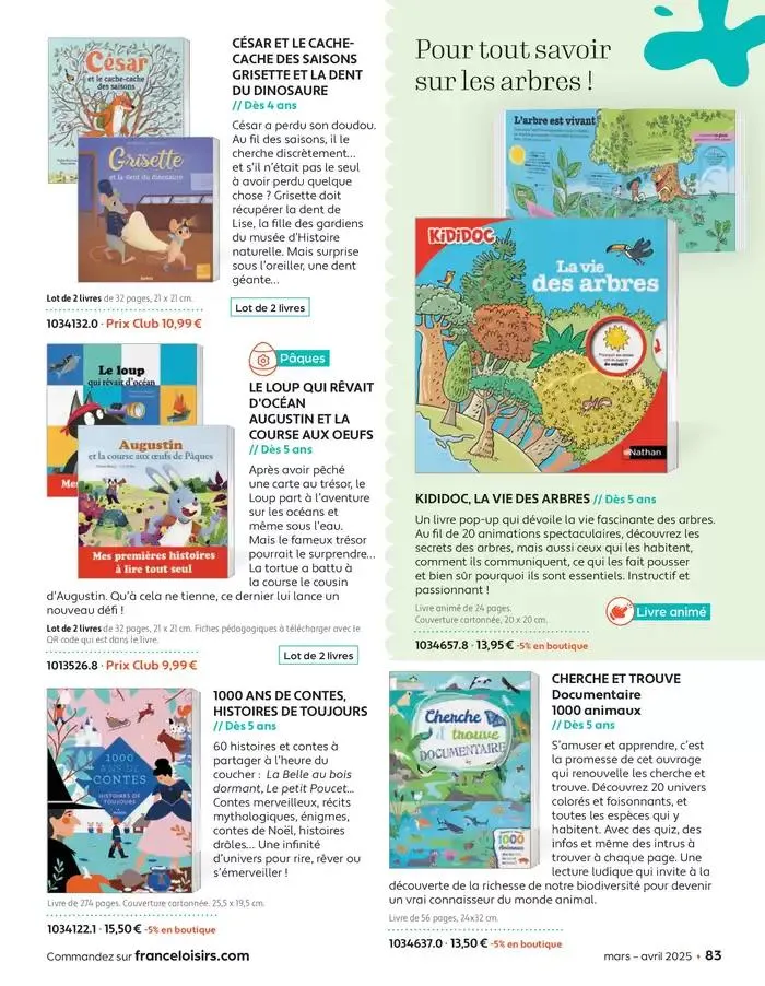 Mars - Avril 2025 du 4 mars au 30 avril 2025 - Catalogue page 83