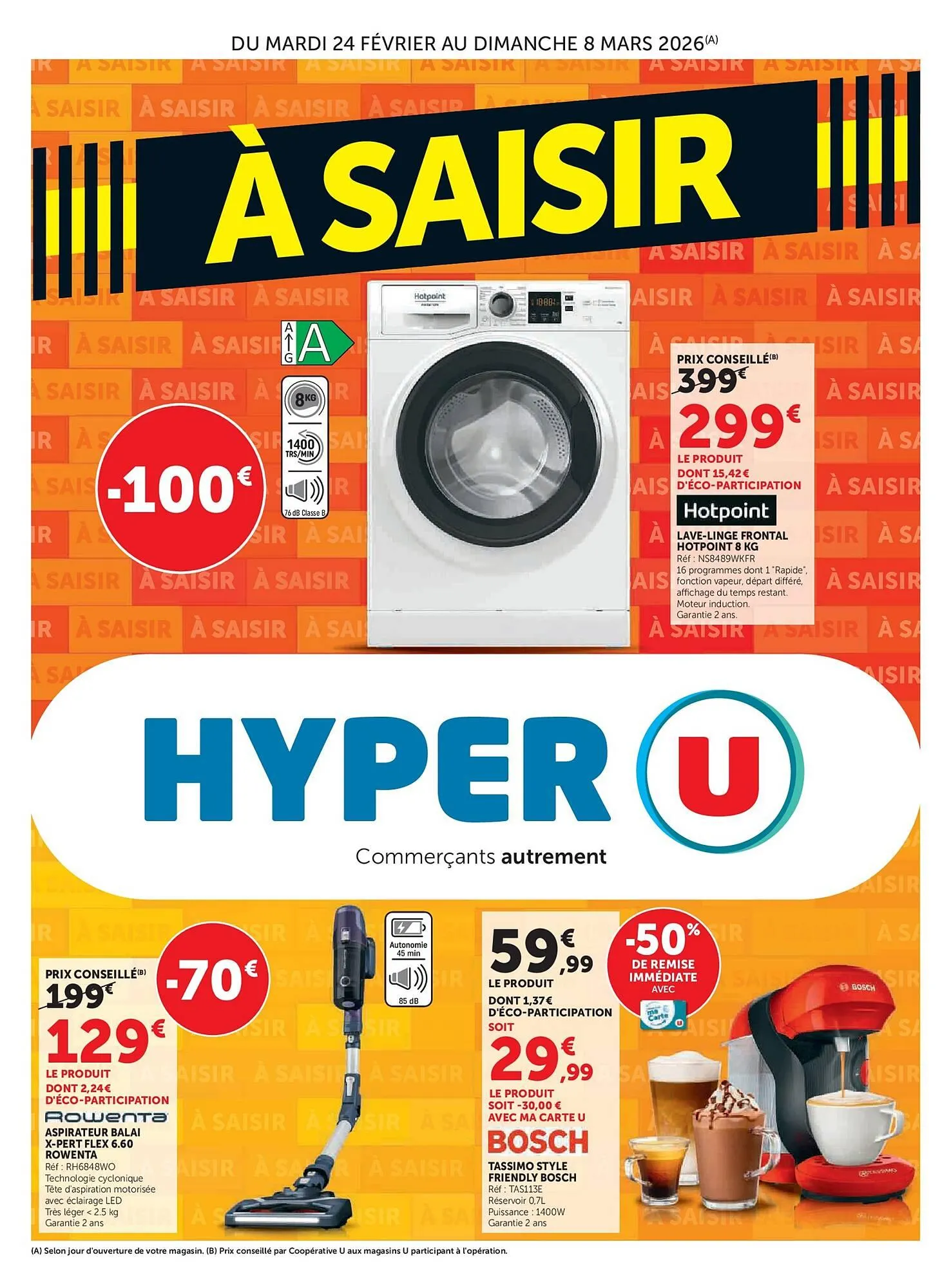 Catalogue Hyper U du 24 février au 8 mars 2026 - Catalogue page 1