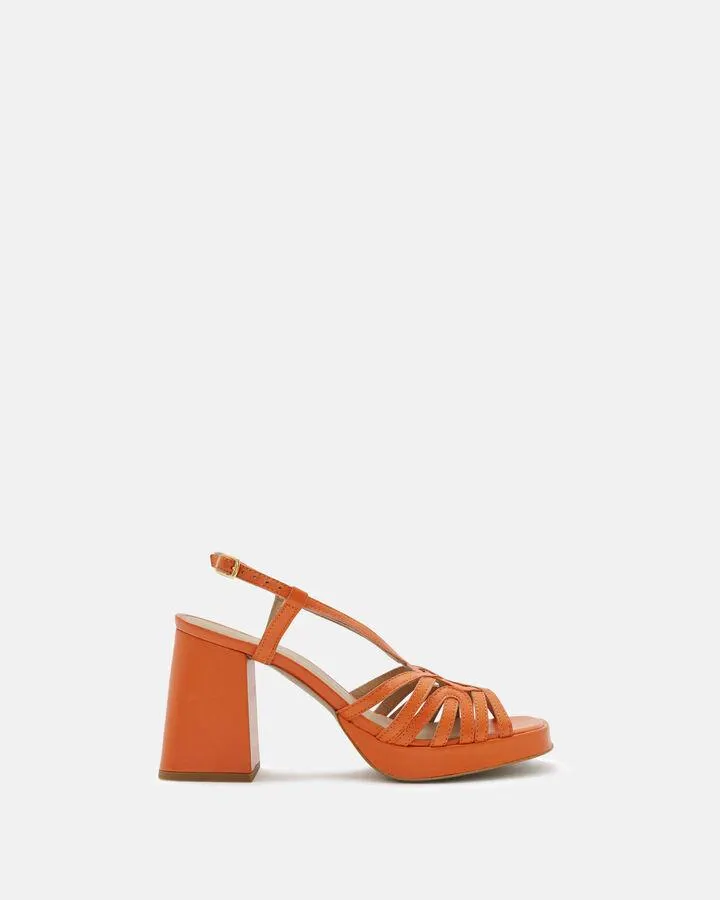 SANDALE COMPENSEE MARAZA Orange