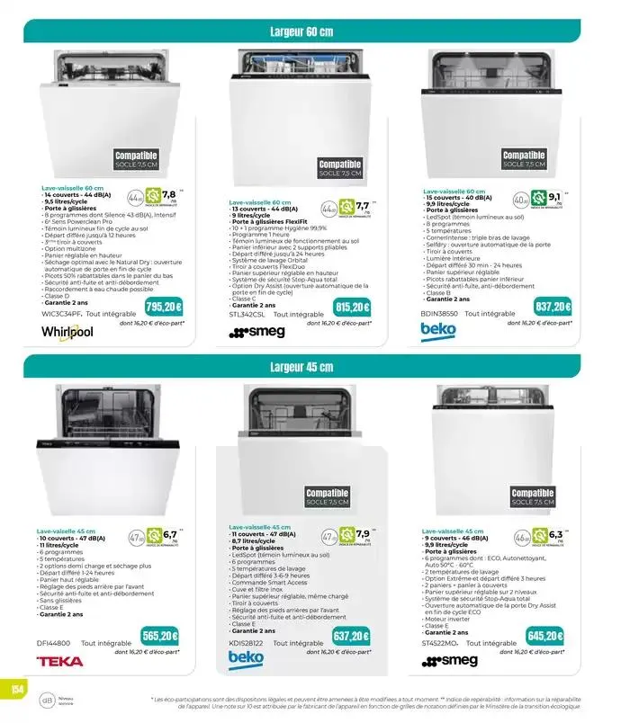 Consultez le menu avant de vous mettre en cuisine. du 7 janvier au 31 décembre 2025 - Catalogue page 154