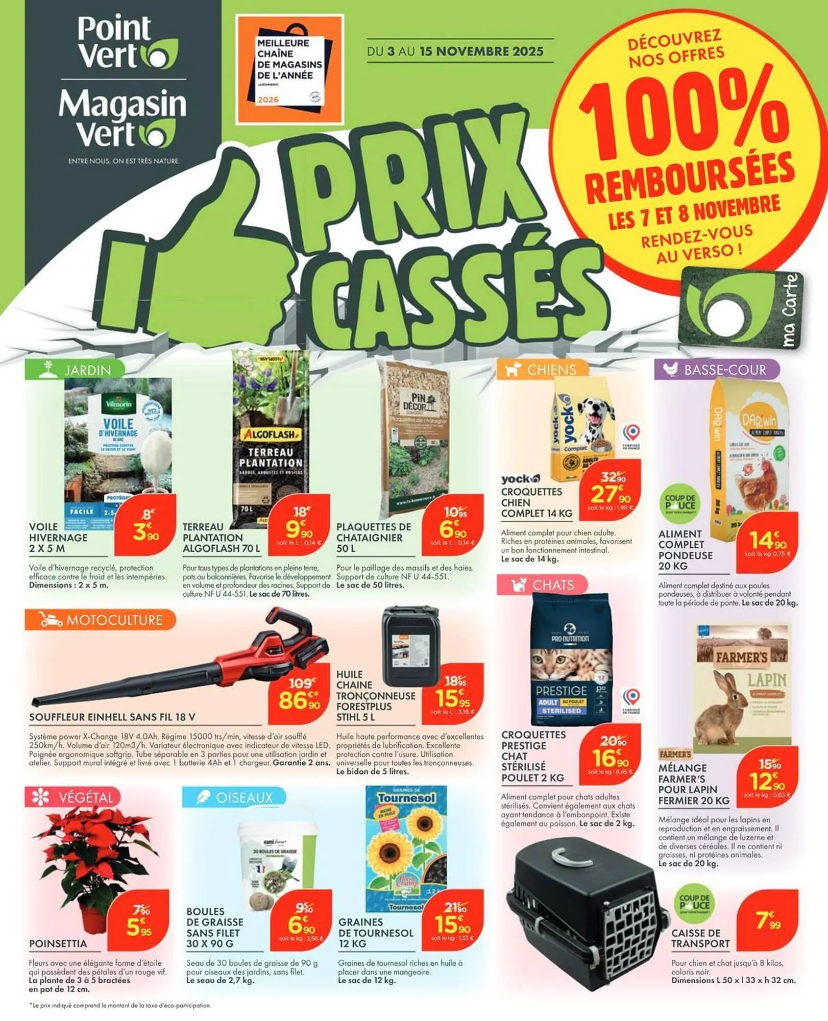 Catalogue Point Vert du 3 novembre au 15 novembre 2025 - Catalogue page 1