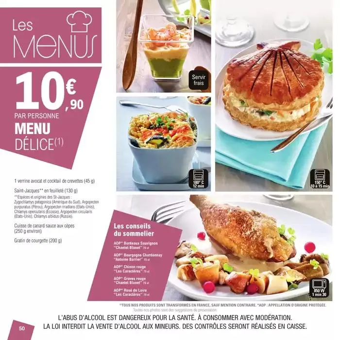 CARTE TRAITEUR PERMANENTE - MIXTE du 27 mars au 24 novembre 2025 - Catalogue page 50