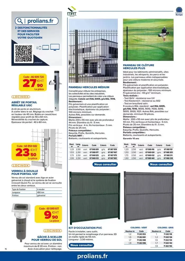 Opération Portail Aménagement Extérieur  du 4 mars au 30 avril 2025 - Catalogue page 16