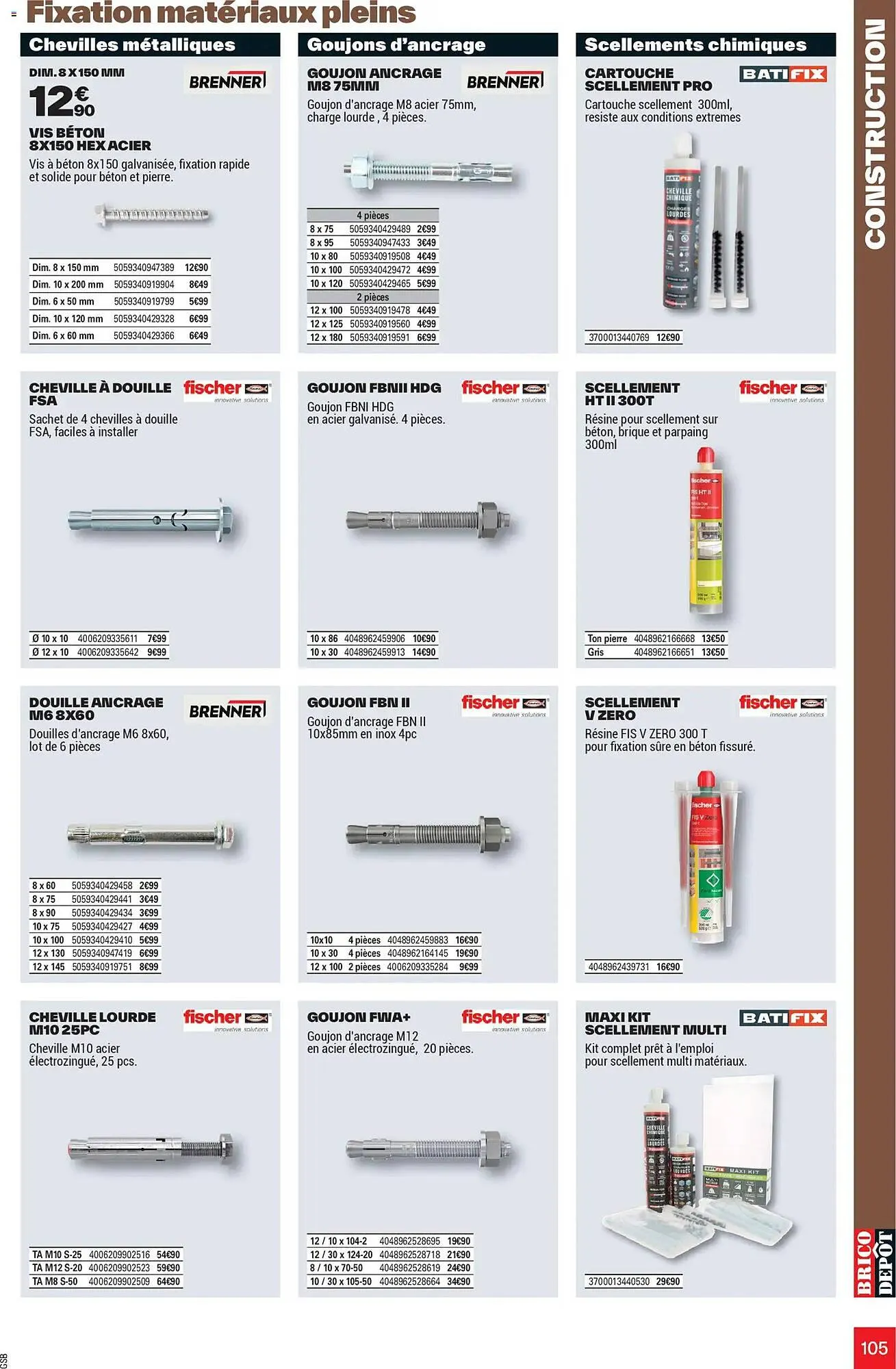 Catalogue Brico Dépôt du 25 mars au 12 juin 2026 - Catalogue page 105
