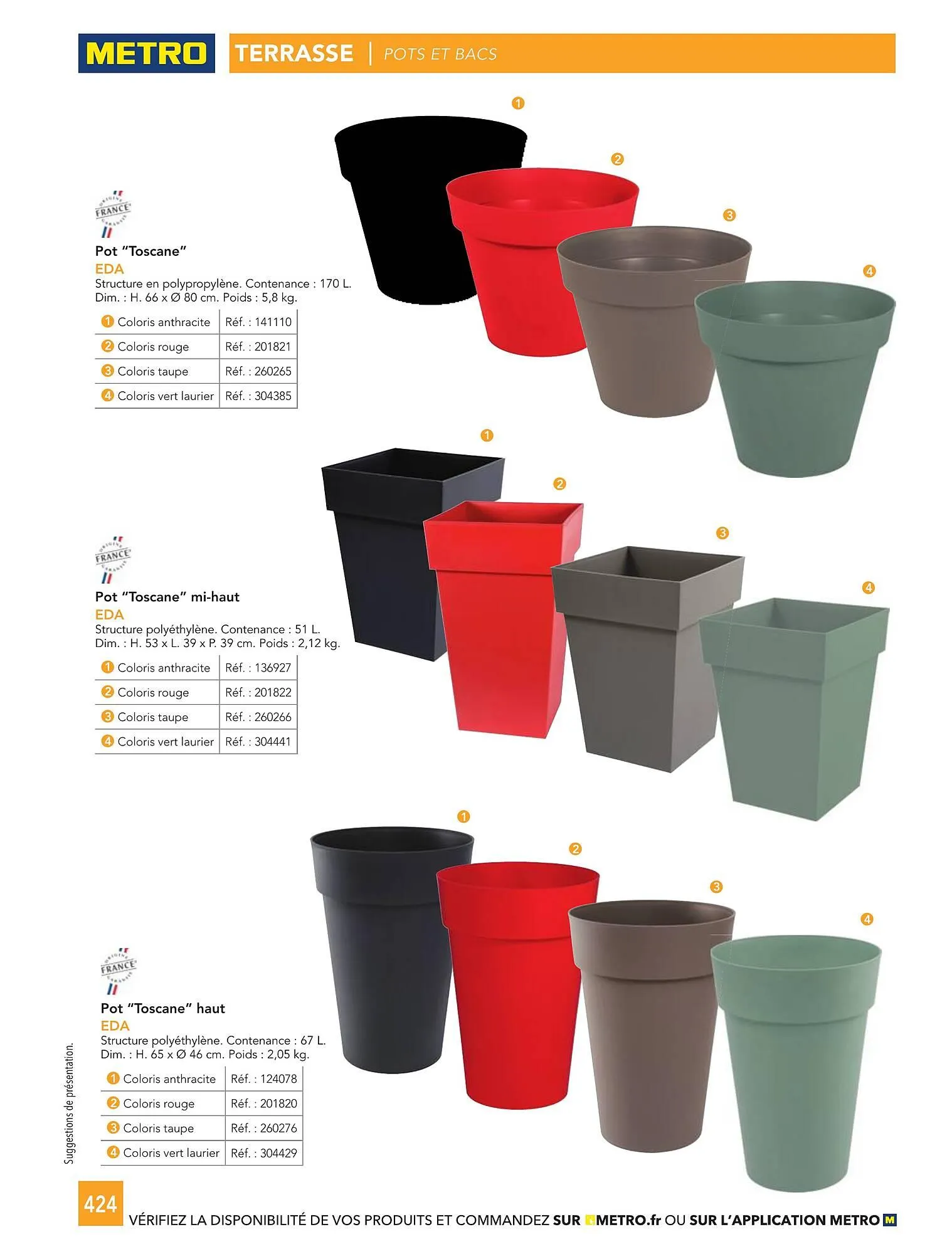 Catalogue METRO du 1 janvier au 31 décembre 2026 - Catalogue page 424