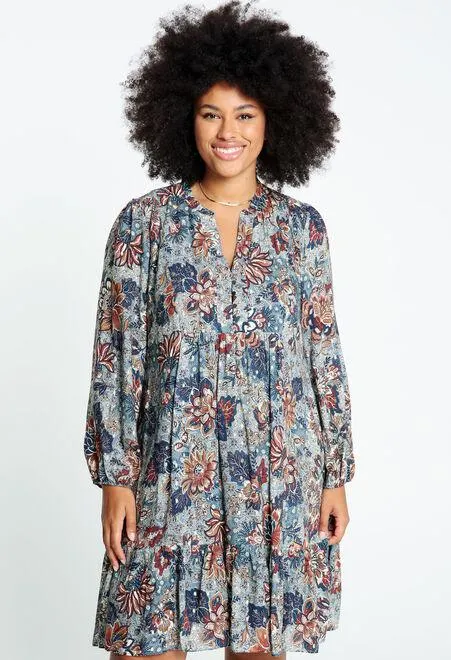 Robe tunique en viscose avec lurex