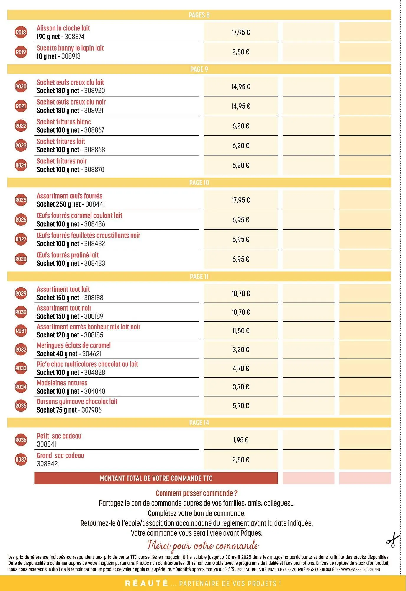 Catalogue Reauté Chocolat du 25 février au 20 avril 2025 - Catalogue page 14