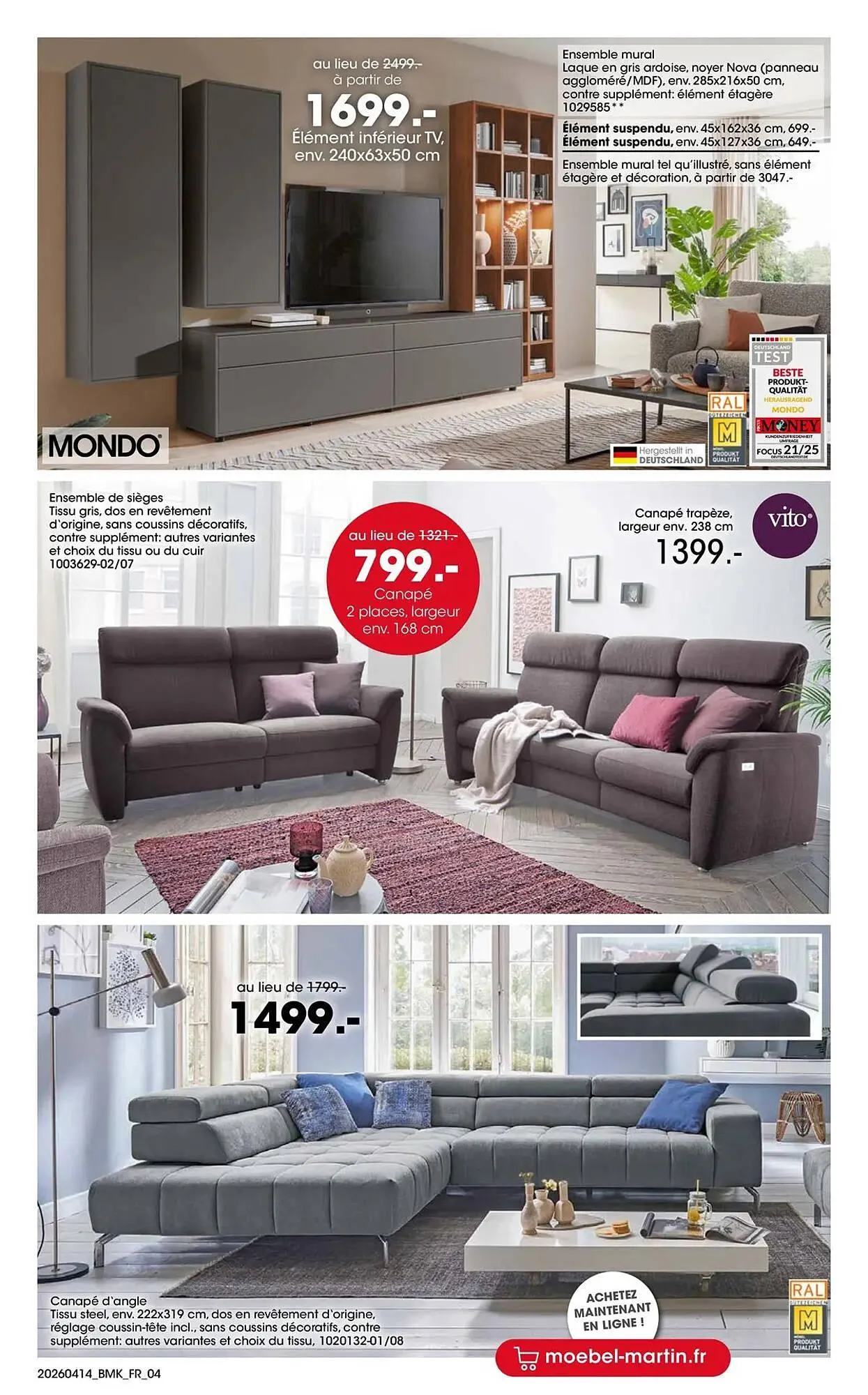 Catalogue Möbel Martin du 13 avril au 30 avril 2026 - Catalogue page 4
