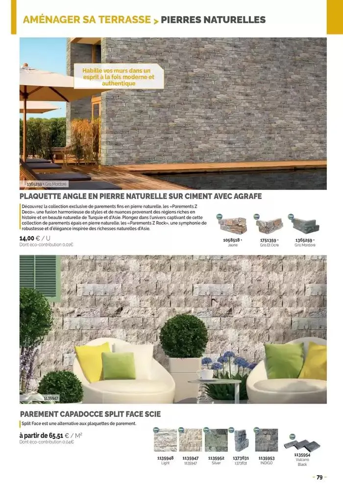 Aménagements Extérieurs 2025 du 30 avril au 31 décembre 2025 - Catalogue page 79