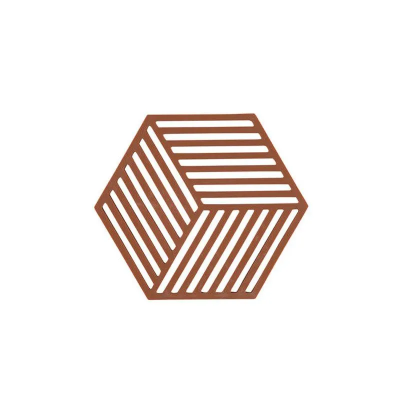 Dessous de plat hexagone terracotta Lyngby