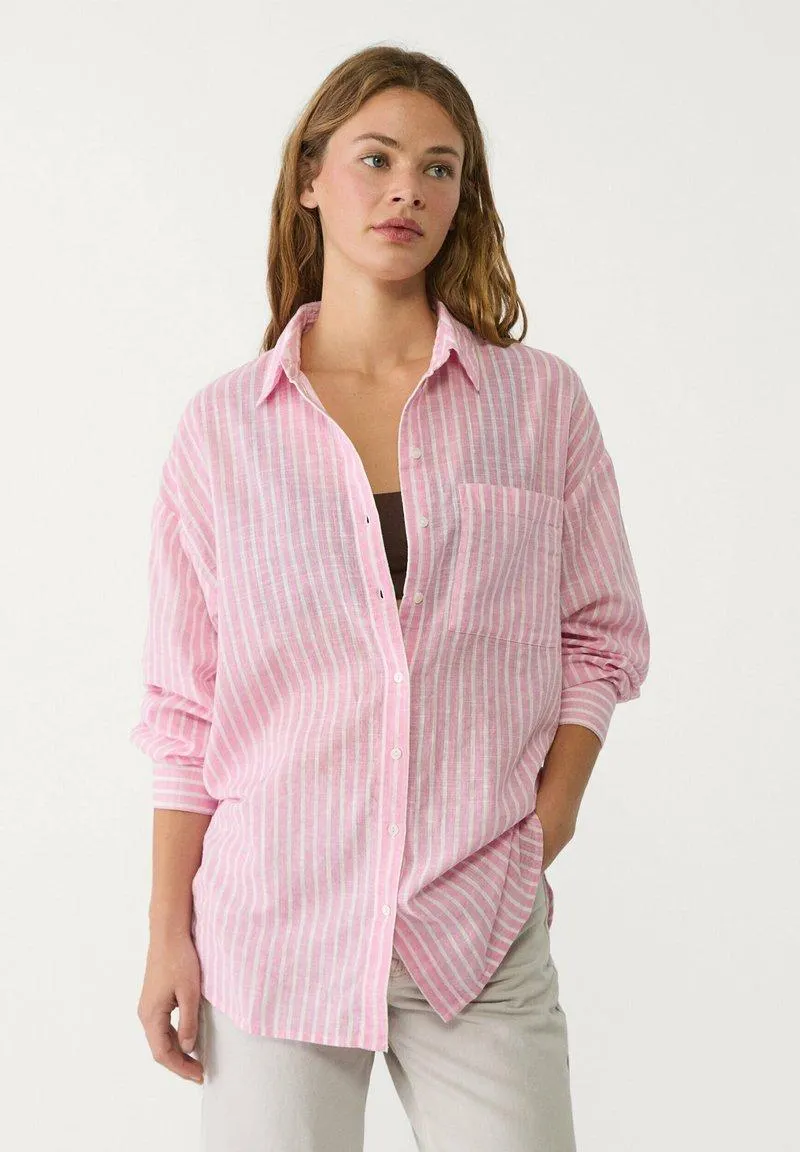 BASIC FLOWING WITH POCKET - Chemisier - light pink