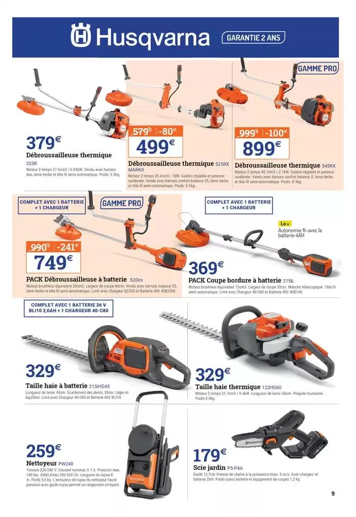 Catalogue spécial motoculture du 20 février au 28 juin 2025 - Catalogue page 9