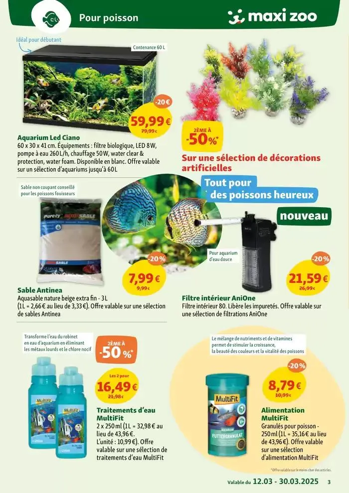 Maxi Zoo, Tout pour vos animaux - Des promos qui donnent des ailes du 12 mars au 30 mars 2025 - Catalogue page 3