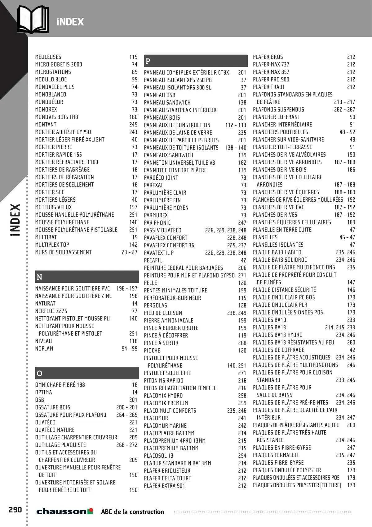 Catalogue Chausson Matériaux du 2 mai au 31 décembre 2025 - Catalogue page 243