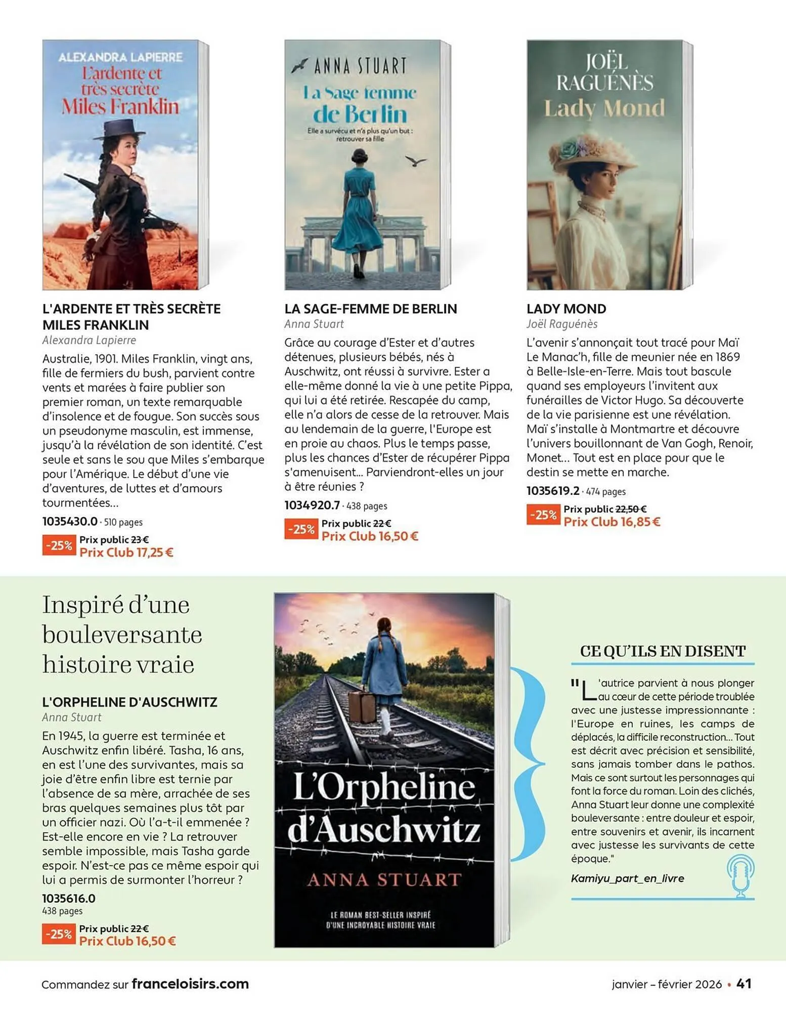 Catalogue France Loisirs du 1 janvier au 28 février 2026 - Catalogue page 41