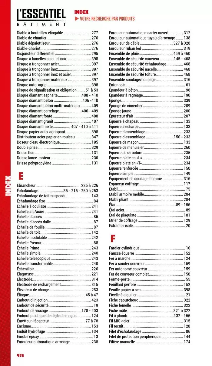 Essentiel Batiment 2025 du 3 janvier au 31 décembre 2025 - Catalogue page 480