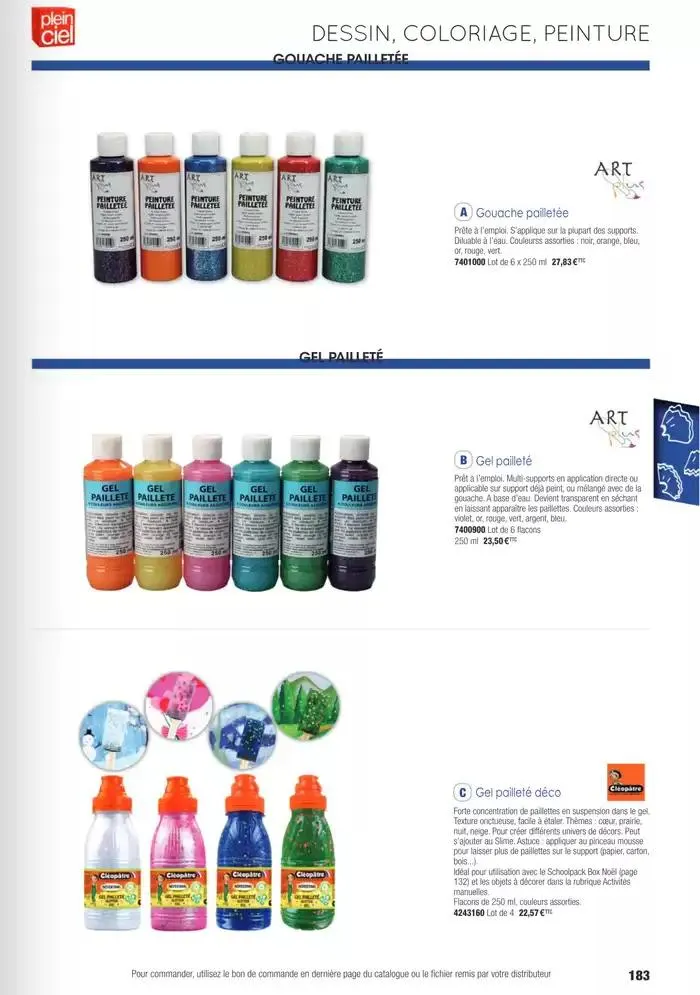 Écoles et loisirs 2025 du 1 janvier au 31 décembre 2025 - Catalogue page 183