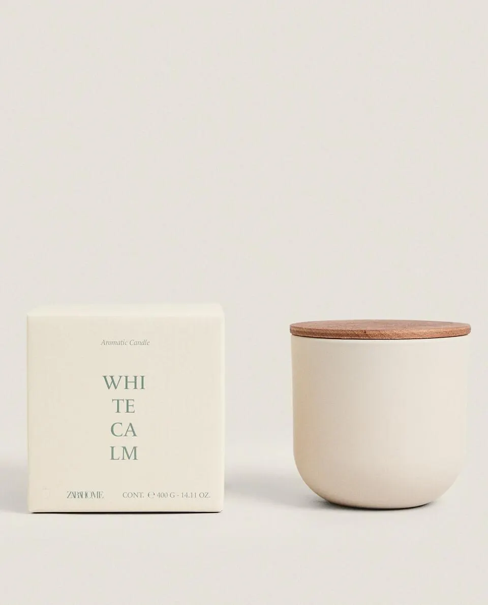 (400 G) VELA AROMÁTICA WHITE CALM