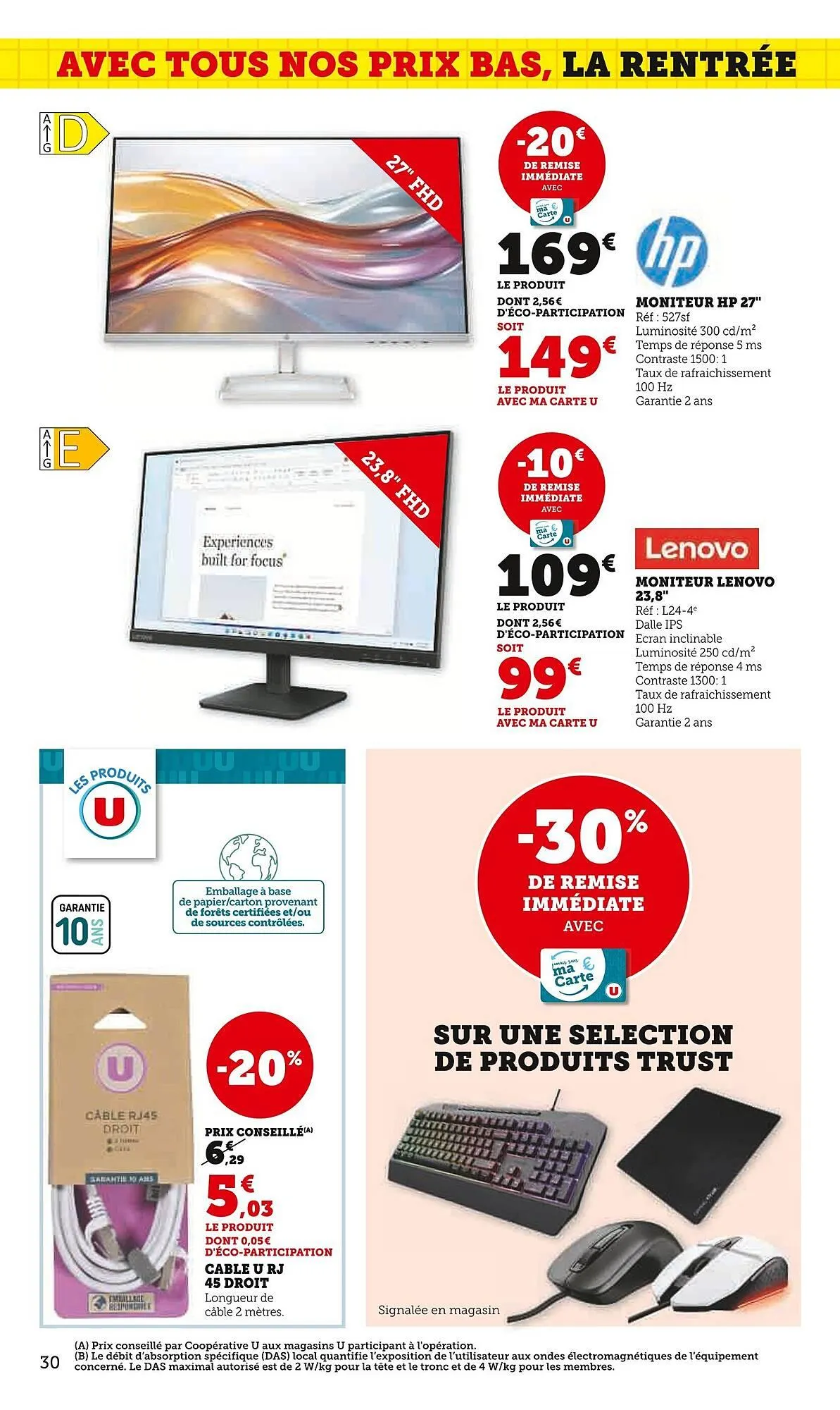 Catalogue Super U du 19 août au 7 septembre 2025 - Catalogue page 30