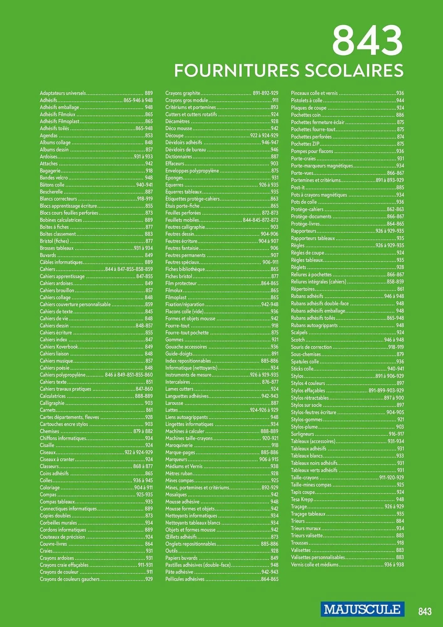Catalogue Majuscule du 4 mars au 31 décembre 2025 - Catalogue page 867