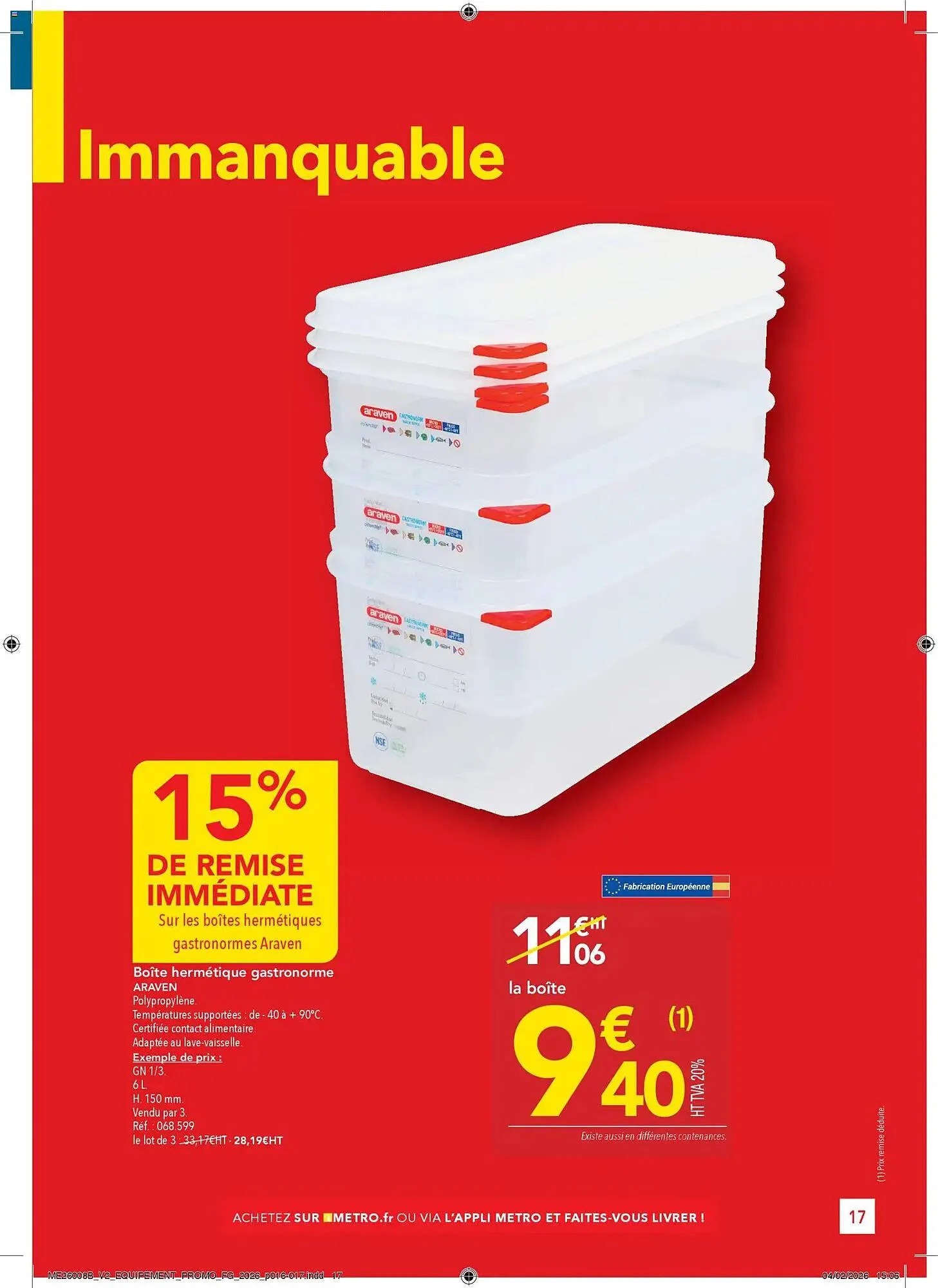 Catalogue METRO du 26 février au 25 mars 2026 - Catalogue page 17