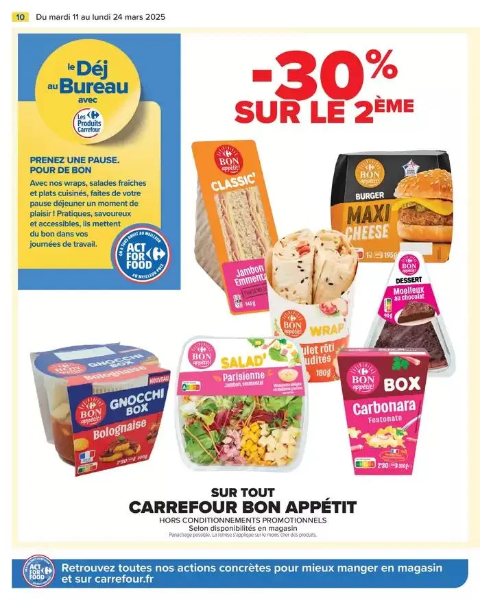 LES JOURS MEILLEURS AVEC LES PRODUITS CARREFOUR du 11 mars au 24 mars 2025 - Catalogue page 12