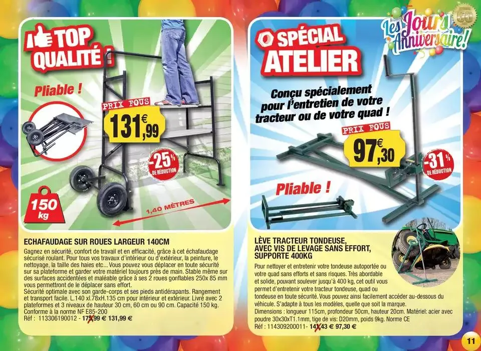 Les jours Anniversaire ! du 11 avril au 31 décembre 2025 - Catalogue page 11