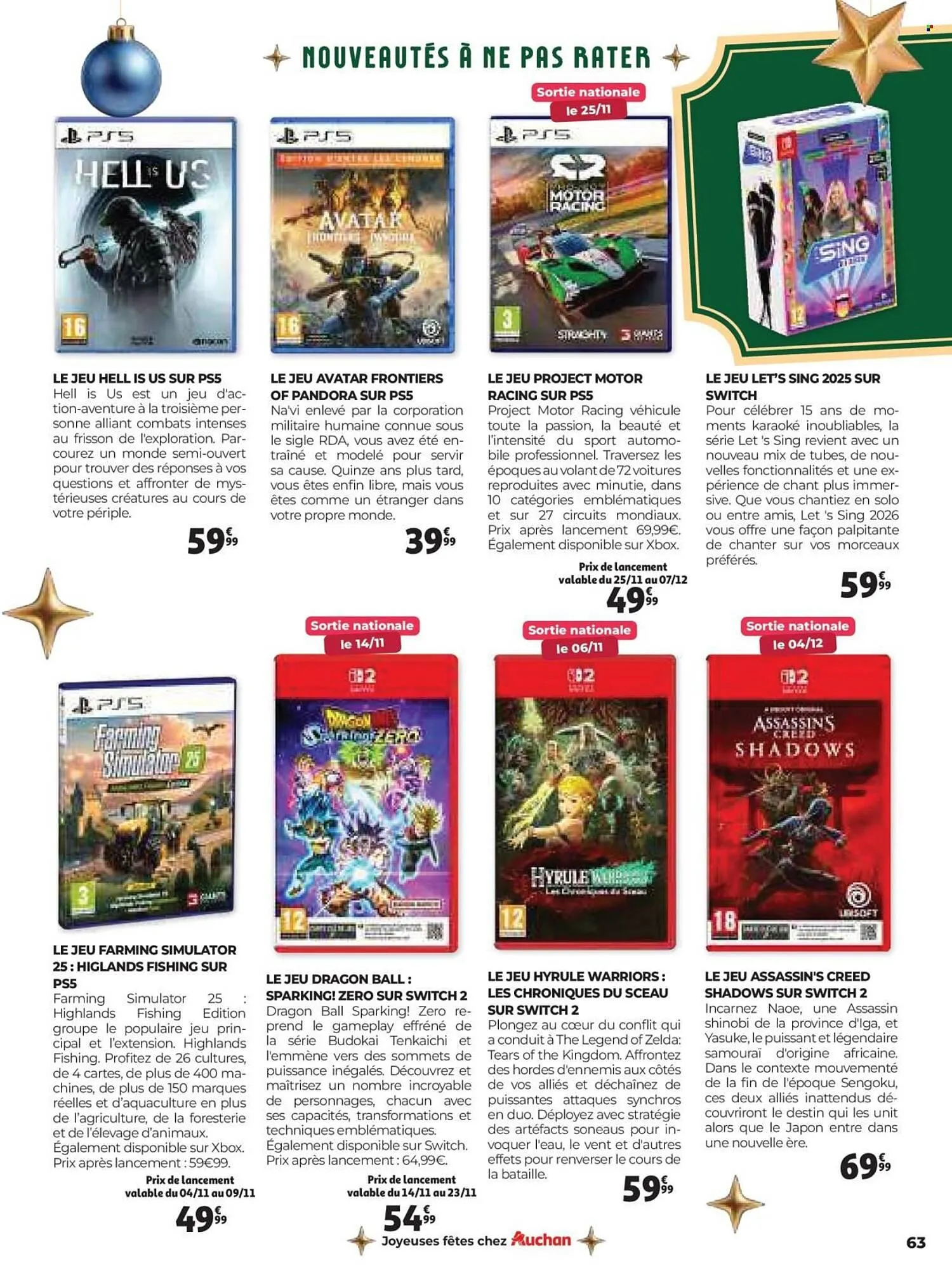 Catalogue Auchan du 5 novembre au 24 décembre 2025 - Catalogue page 63