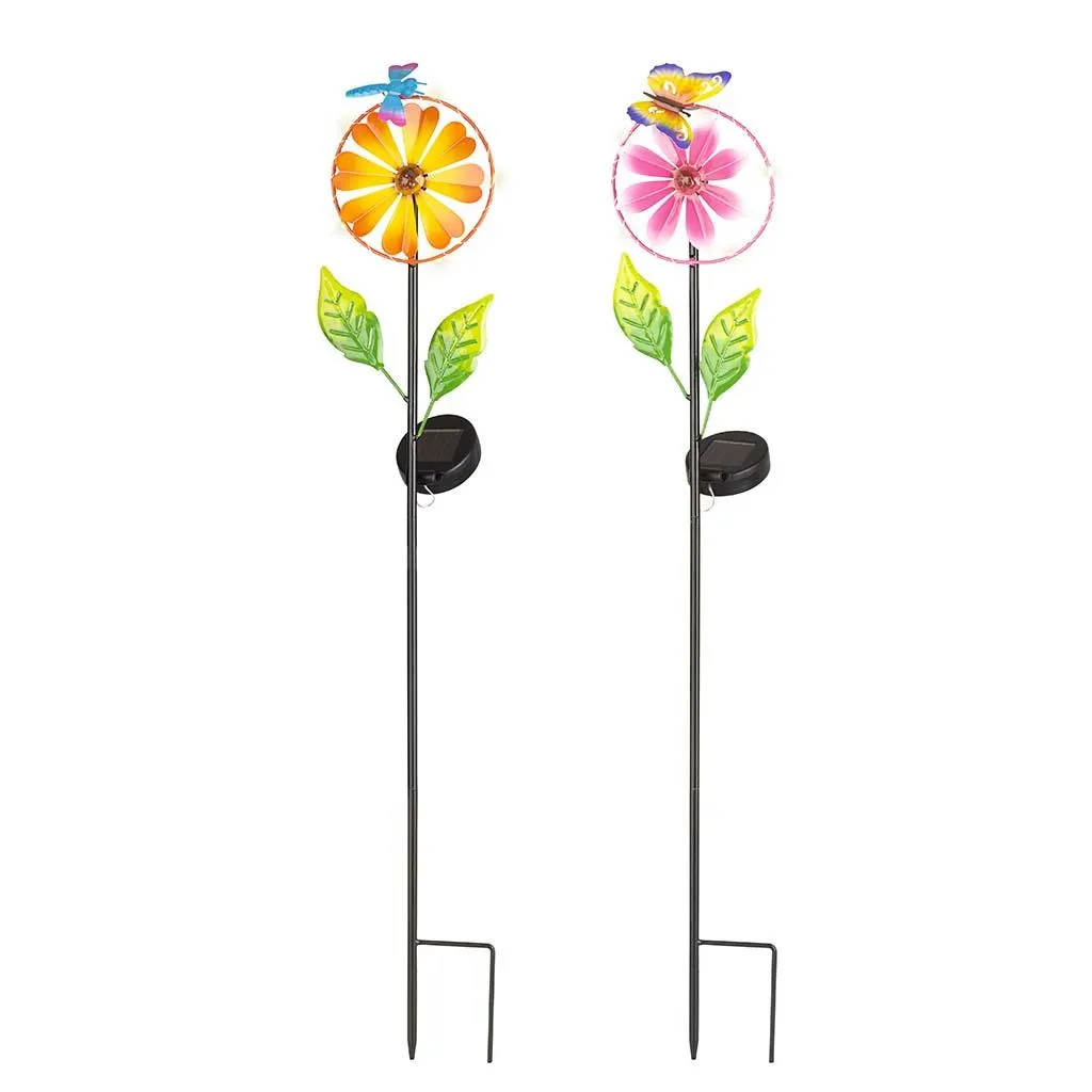 Pique solaire fleur/papillon KAEMINGK