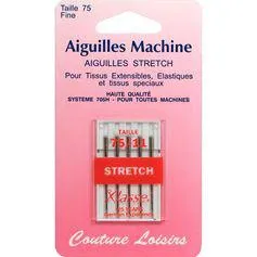 Lot de 5 aiguilles machine à coudre pour tissus stretch