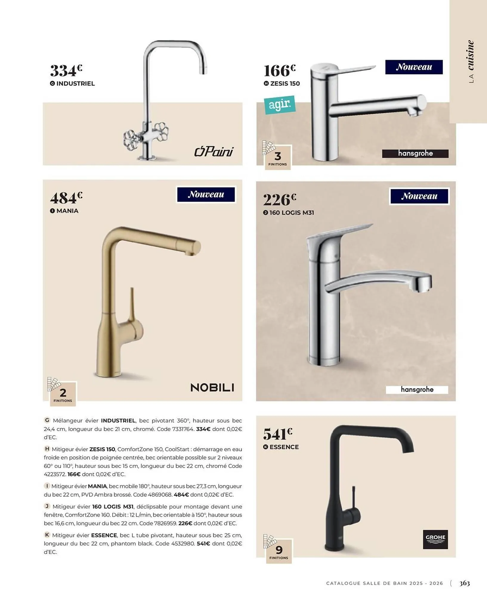 Catalogue Cedeo du 3 juin au 31 décembre 2025 - Catalogue page 363