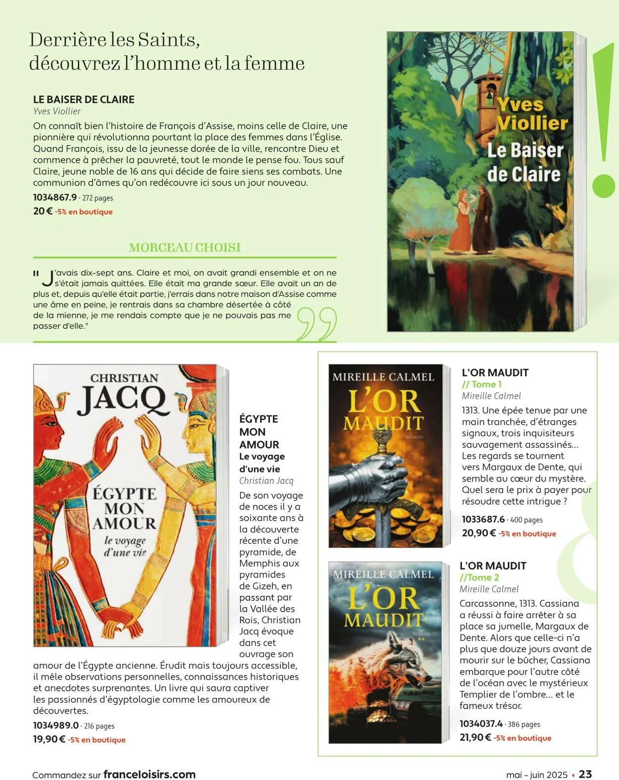 France Loisirs du 1 mai au 30 juin 2025 - Catalogue page 23