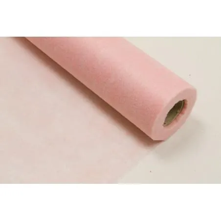 Chemin de table intissé rose clair 29 cm x 10 m