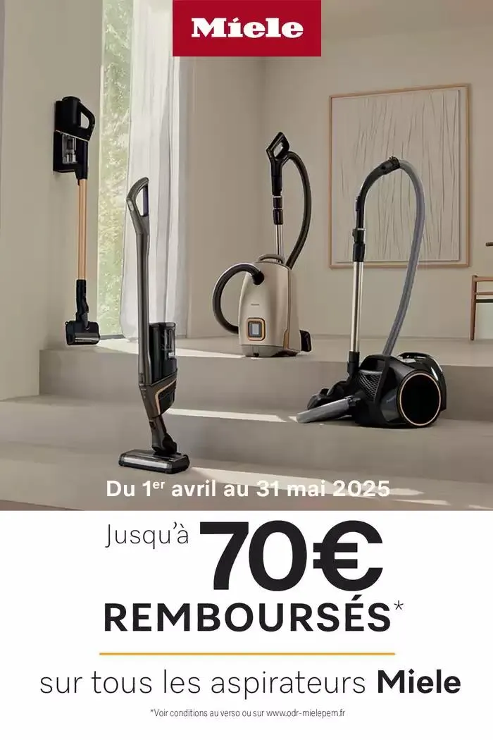 Jusqu'à 70€ remboursés du 1 avril au 31 mai 2025 - Catalogue page 1